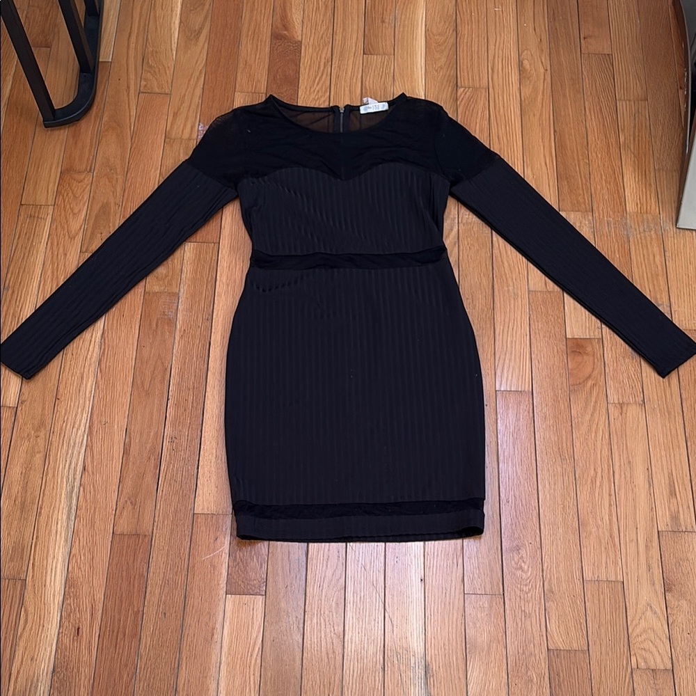 Black Sweetheart Neckline Bodycon Dress